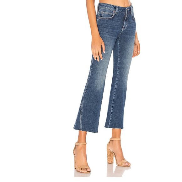 Free People Denim - FREE PEOPLE rita crop flare jeans size 26